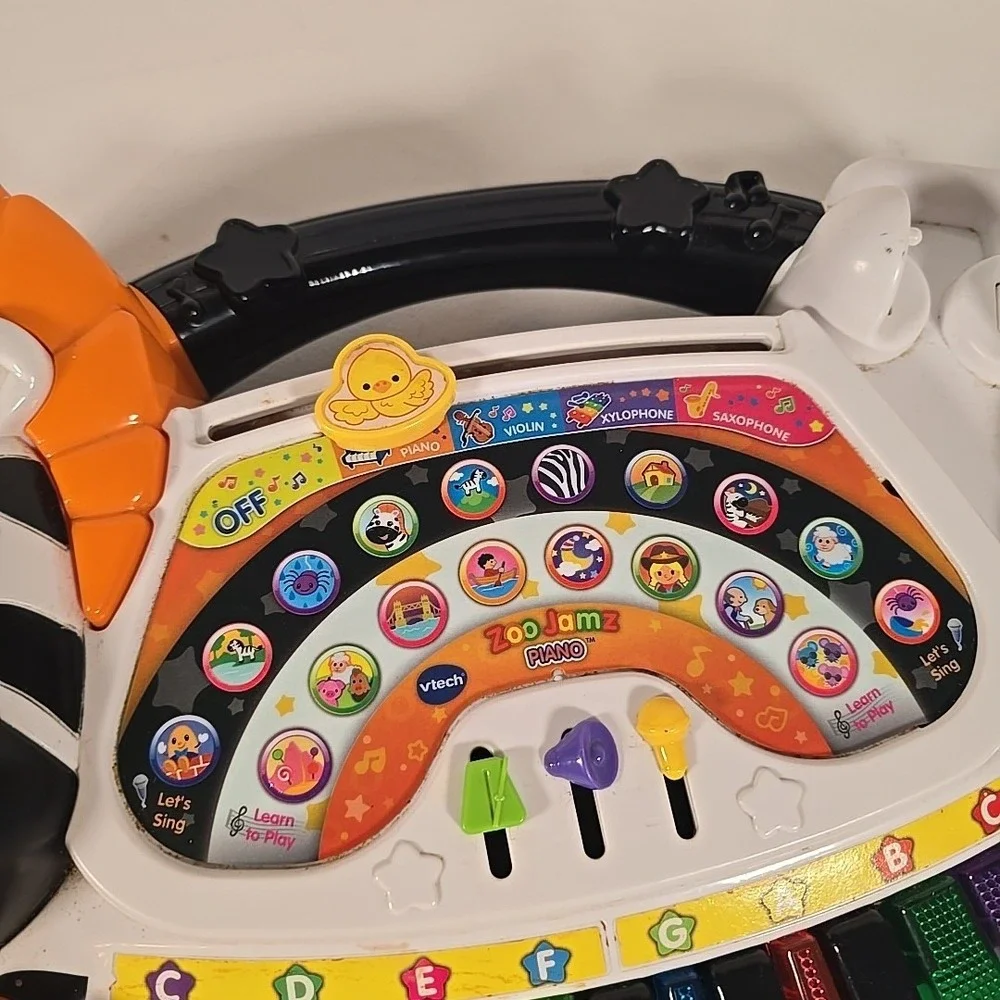 Vtech Zoo Jamz Piano  Toy In box  Ages 1 1/2-4 yrs No‎ Microphone
